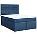 Giroletto a Molle con Materasso Blu 140x190 cm in Tessuto - Foto miniatura 1