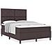 Letto con Rete a Molle e Materasso Grigio Scuro 160x200 cm in Tessuto - Foto miniatura 4