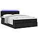 Pouf Letto con Materasso e LED Nero 140x190 cm - Foto miniatura 6