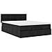 Pouf Letto con Materasso e LED Nero 140x190 cm - Foto miniatura 7