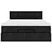 Pouf Letto con Materasso e LED Nero 140x190 cm - Foto miniatura 8