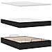Pouf Letto con Materasso e LED Nero 140x190 cm - Foto miniatura 9
