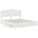 Letto con Contenitore Bianco 200 x 200 cm Legno multistrato - Foto miniatura 5