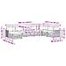 Set divani con cuscino 8 pcs Grigio Naturale e Chiaro - Foto miniatura 7
