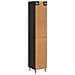 Set di armadi 2 pcs Nero 33 x 34,5 x 90 cm Legno ingegnerizzato - Foto miniatura 6