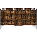 Set di Armadi da Bagno con lo scaffale 3 pcs 130 x 14,5 x 70 cm - Foto miniatura 7