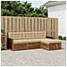 Set di divani da esterno Naturale e Beige 249 x 162,5 x 73 cm - Foto miniatura 2