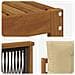 Set di divani da esterno Naturale e Beige 249 x 162,5 x 73 cm - Foto miniatura 5