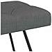 Panchina con bottoni imbottiti Grigio Scuro 110 x 40 x 46 cm - Foto miniatura 4