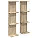 Scaffale da parete 2 pz Rovere Sonoma 25 x 15 x 100 cm - Foto miniatura 1