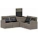 Set di divani 5 pz Grigio e Grigio Scuro - Foto miniatura 8