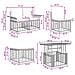 Set Divano da Giardino 13 pz Nero e Grigio scuro polyrattan - Foto miniatura 6
