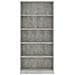 Libreria 5 Ripiani Grigio Cemento 80x24x175cm Legno Multistrato - Foto miniatura 4