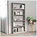 Libreria 5 Ripiani Grigio Cemento 80x24x175cm Legno Multistrato - Foto miniatura 1
