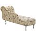 Chaise Longue Destra Tesstuto Stampato Beige Nimes - Foto miniatura 9