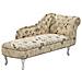 Chaise Longue Destra Tesstuto Stampato Beige Nimes - Foto miniatura 6