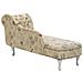 Chaise Longue Destra Tesstuto Stampato Beige Nimes - Foto miniatura 5