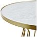 Tavolino Da Caffè Oro Con Effetto Marmo Concan - Foto miniatura 7