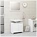 Set Mobili da Bagno 3 pz Bianco in Truciolato - Foto miniatura 5