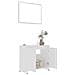 Set Mobili da Bagno 3 pz Bianco in Truciolato - Foto miniatura 6