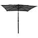 Ombrellone a 3 Livelli con Palo in Alluminio Antracite 2,5x2,5m - Foto miniatura 3