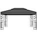 Gazebo con Tetto Doppio e Luci LED 3x4 m Antracite - Foto miniatura 2