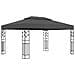 Gazebo con Tetto Doppio e Luci LED 3x4 m Antracite - Foto miniatura 3