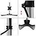 Dm751 Supporto Per 1 Monitor - Base In Acciaio Per Schermi Fino A 24"" - Altezza Regolabile - Guida In Alluminio Per Schermi Fino A 8 Kg - Inclinazione + / -15° - Rotazione Schermi 360° - Foto miniatura 3