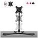 Dm751 Supporto Per 1 Monitor - Base In Acciaio Per Schermi Fino A 24"" - Altezza Regolabile - Guida In Alluminio Per Schermi Fino A 8 Kg - Inclinazione + / -15° - Rotazione Schermi 360° - Foto miniatura 5