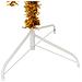 Albero di Natale Artificiale a Metà con Supporto Oro 240 cm PET - Foto miniatura 2