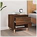 Comodino Rovere Marrone 50x46x50 Cm In Legno Multistrato - Foto miniatura 3