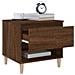 Comodino Rovere Marrone 50x46x50 Cm In Legno Multistrato - Foto miniatura 6