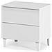 Comodino Nashville, Comodino A 2 Cassetti, Tavolino Da Notte, Comò Basso Per Camera Da Letto, 50x34h49 Cm, Bianco Lucido - Foto miniatura 2