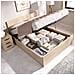 Letto Matrimoniale Piglione, Sommier Giroletto Rete Inclusa, Struttura Letto Contenitore Per Materasso Di 150x190 Cm, 197x158h95 Cm, Rovere - Foto miniatura 1