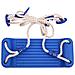 Seggiolini Per Altalena Con Corde 2 Pz Blu 37x15 Cm Polietilene - Foto miniatura 3