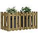 Fioriera Da Giardino Recinzione 100x50x70 Cm In Pino Impregnato - Foto miniatura 3