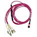 Sfp6141fu7.5mkb Cavo A Fibre Ottiche 7,5 M Mtp /upc 4x Lc /upc Om4 Rosa - Foto miniatura 1