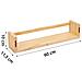 Set 3 Mensole In Legno Da Parete Scaffalatura Muro Salvaspazio Scaffale Quercia - Foto miniatura 4
