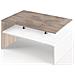 Tavolino Divano Salotto Rettangolare Design Moderno Legno Mdf 2 Ripiani - Foto miniatura 1