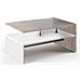 Tavolino Divano Salotto Rettangolare Design Moderno Legno Mdf 2 Ripiani - Foto miniatura 3