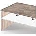 Tavolino Divano Salotto Rettangolare Design Moderno Legno Mdf 2 Ripiani - Foto miniatura 4