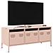 Mobile Tv Rosa 101,5x39x43,5 Cm In Acciaio Laminato A Freddo - Foto miniatura 1