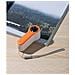 Ventola Portatile Palmare H02 Con Display Digitale Orange - Foto miniatura 2