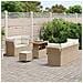 Set di Divani da Giardino a 8 Pezzi con Cuscini Beige Polyrattan Acacia, Set da Pranzo da Giardino a 3 Pezzi con Cuscini Beige Polyrattan Acacia - Foto miniatura 3