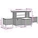 Set Divani Giardino  da 14 pezzi con cuscini beige polyrattan, Divano Giardino  2 posti con cuscini beige polyrattan, Set Pranzo Giardino  da 4 pezzi con cuscini beige polyrattan - Foto miniatura 9