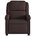 Poltrona Massaggio Reclinabile Elettrica Marrone Scuro Tessuto - Foto miniatura 9