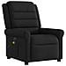 Poltrona Massaggiante Reclinabile Elettrica Nera in Tessuto - Foto miniatura 4