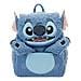 Stitch zaino Zaino casual Blu Felpato, Poliuretano - Foto miniatura 3