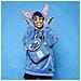 Stitch zaino Zaino casual Blu Felpato, Poliuretano - Foto miniatura 4