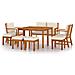 Set da Pranzo da Giardino 9pz con Cuscini Legno Massello Acacia - Foto miniatura 1